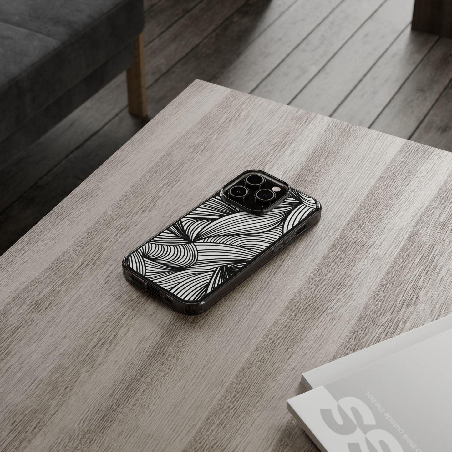 Black and White Illusion Clear Cases