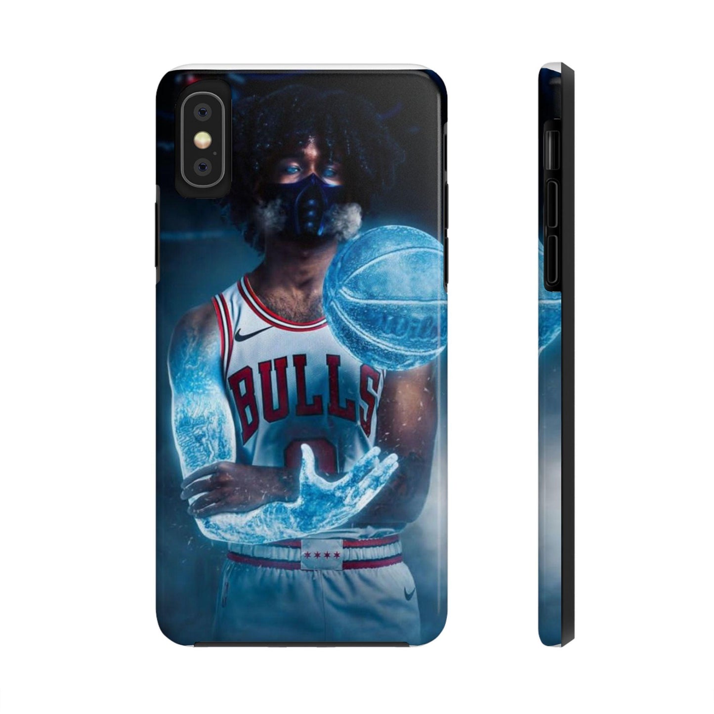 Coby White Chicago Bulls NBA Basketball Printed Tough Phone Case for iPhone & Samsung Galaxy - Dynamic Player Action Design