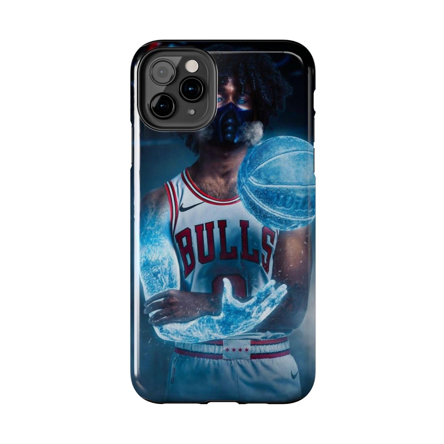 Coby White Chicago Bulls NBA Basketball Printed Tough Phone Case for iPhone & Samsung Galaxy - Dynamic Player Action Design