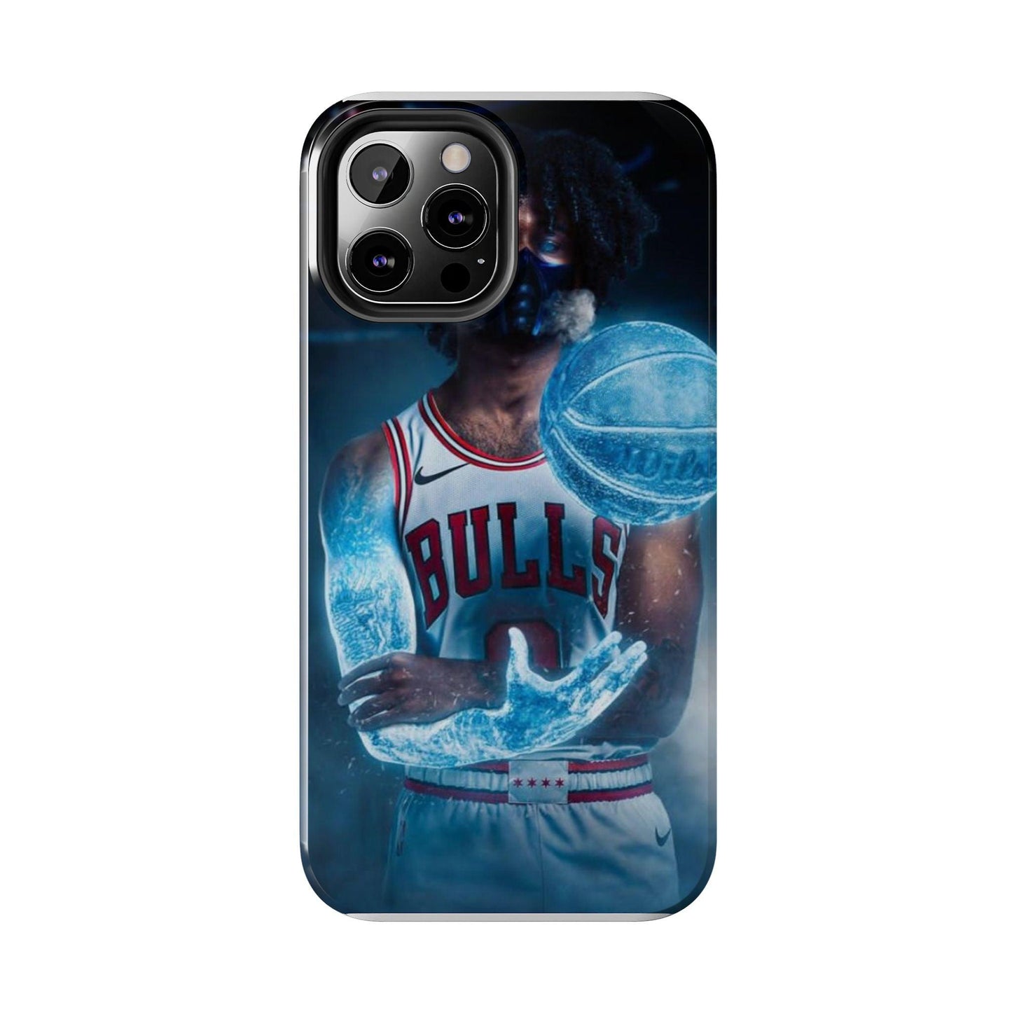 Coby White Chicago Bulls NBA Basketball Printed Tough Phone Case for iPhone & Samsung Galaxy - Dynamic Player Action Design