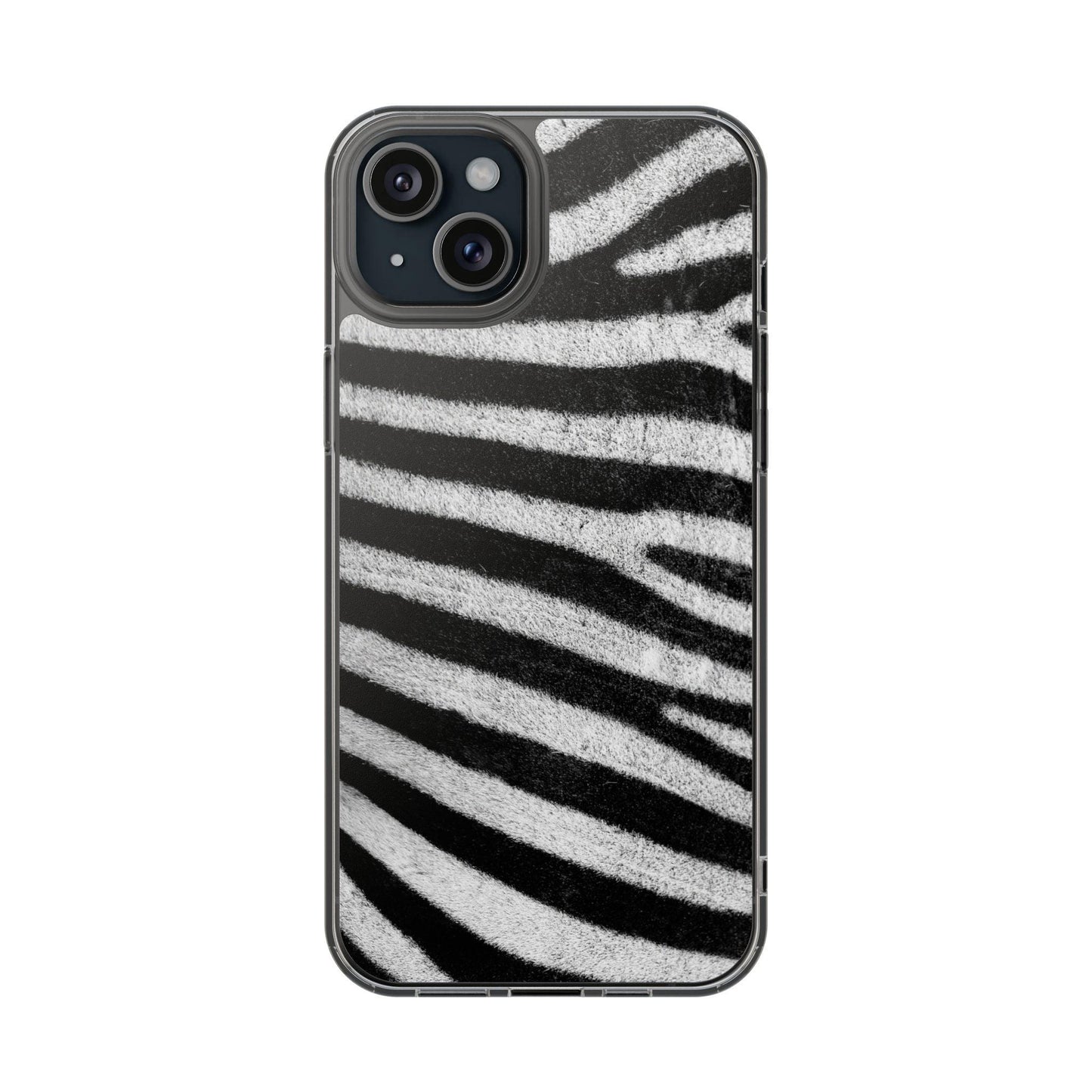 Clear Cases Black and White Zebra Stripes
