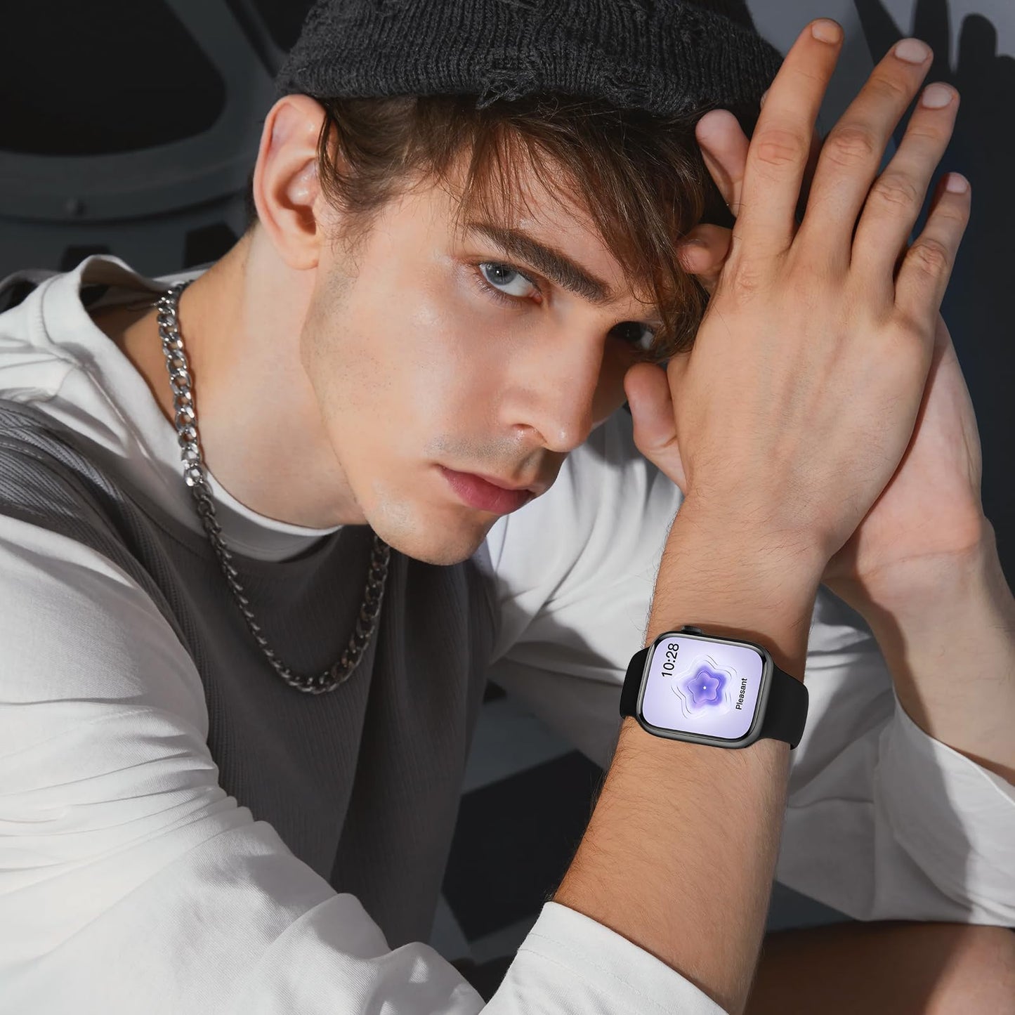 Apple Watch Sport Silicone Band — Waterproof Soft Replacement Strap for Series 1-9, SE & Ultra 38mm-49mm