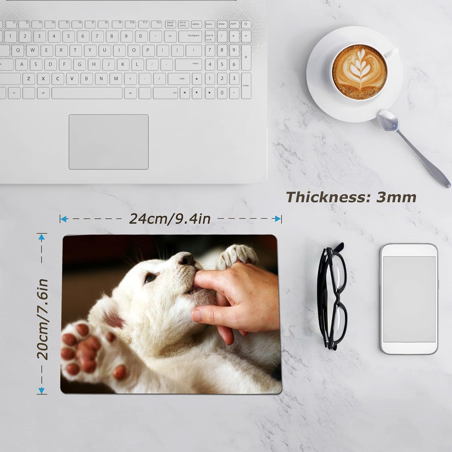 🌴 Surf the Web in Stitch Style – Tropical Mouse Pad