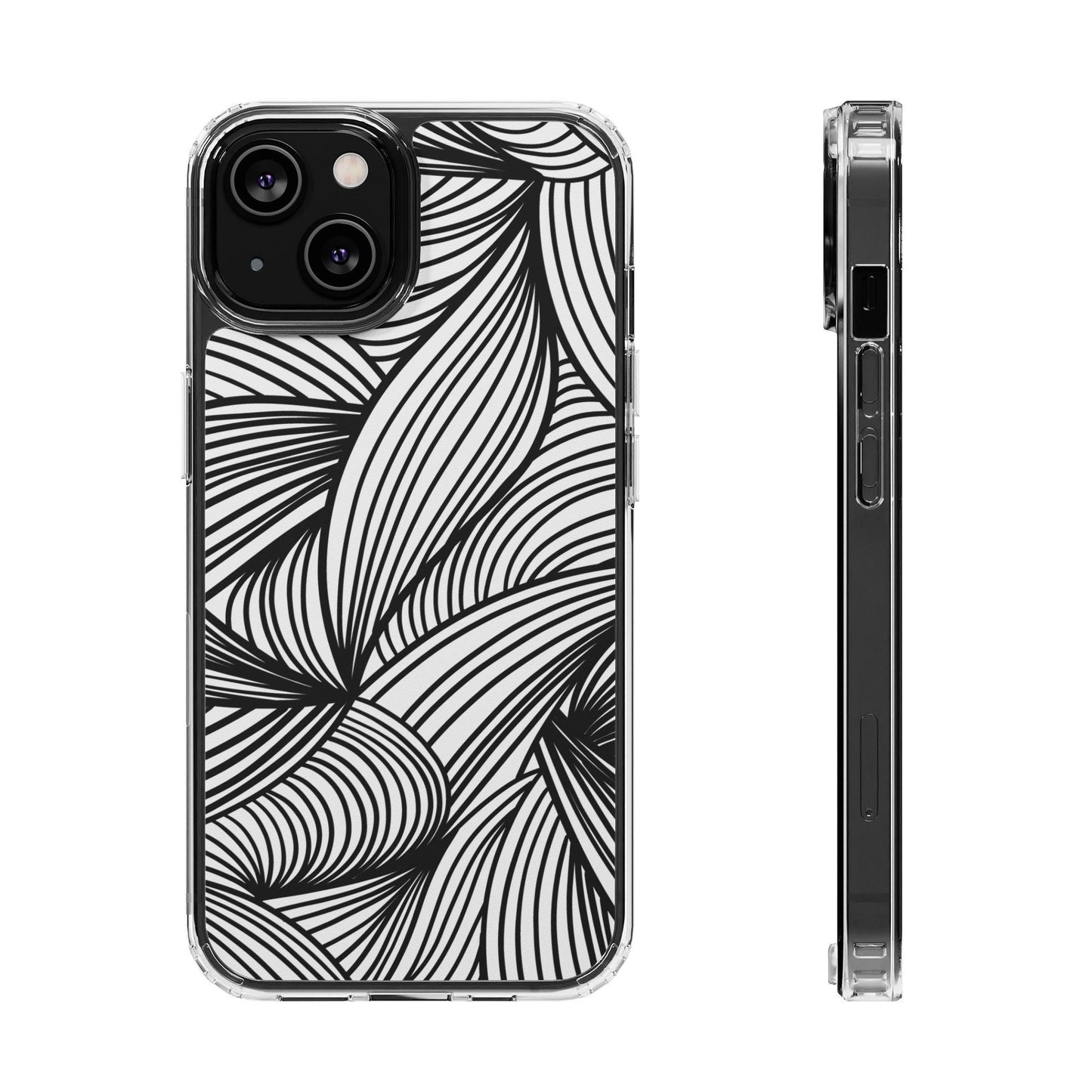 Black and White Illusion Clear Cases