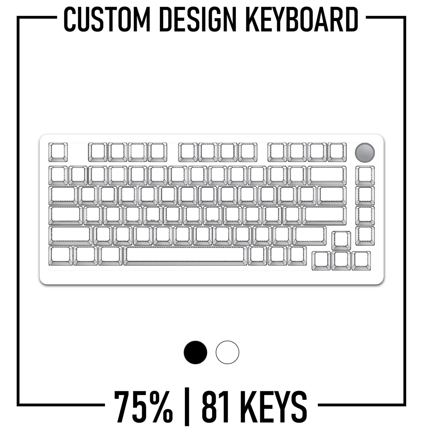 75% Design Studio - 75% Mechanical Keyboard Custom PBT Keycap set ( ANSI )