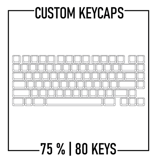 75% Custom Keycaps Set ( ANSI | 80 Keys )