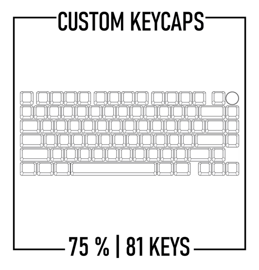 75% Custom Keycaps Set ( ANSI | 81 Keys )
