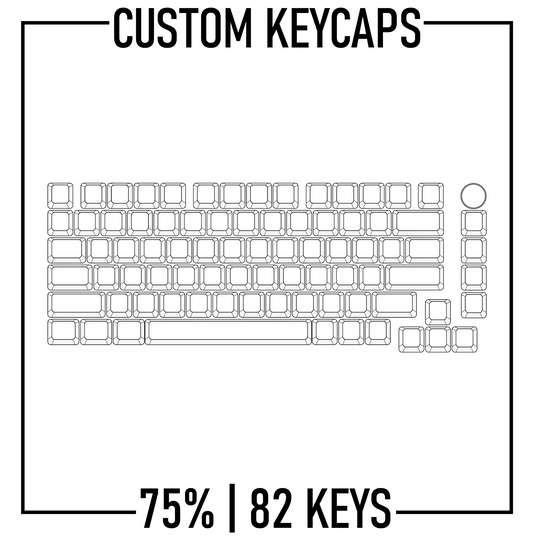 75% Custom Keycaps Set ( ANSI | 82 Keys )
