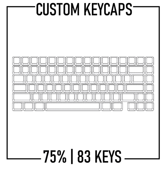 75% Keyboard Custom Keycaps ( ANSI | 83 Keys )