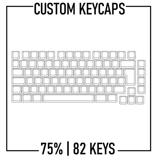 75% Custom Keycaps Set ( ISO | 82 Keys )