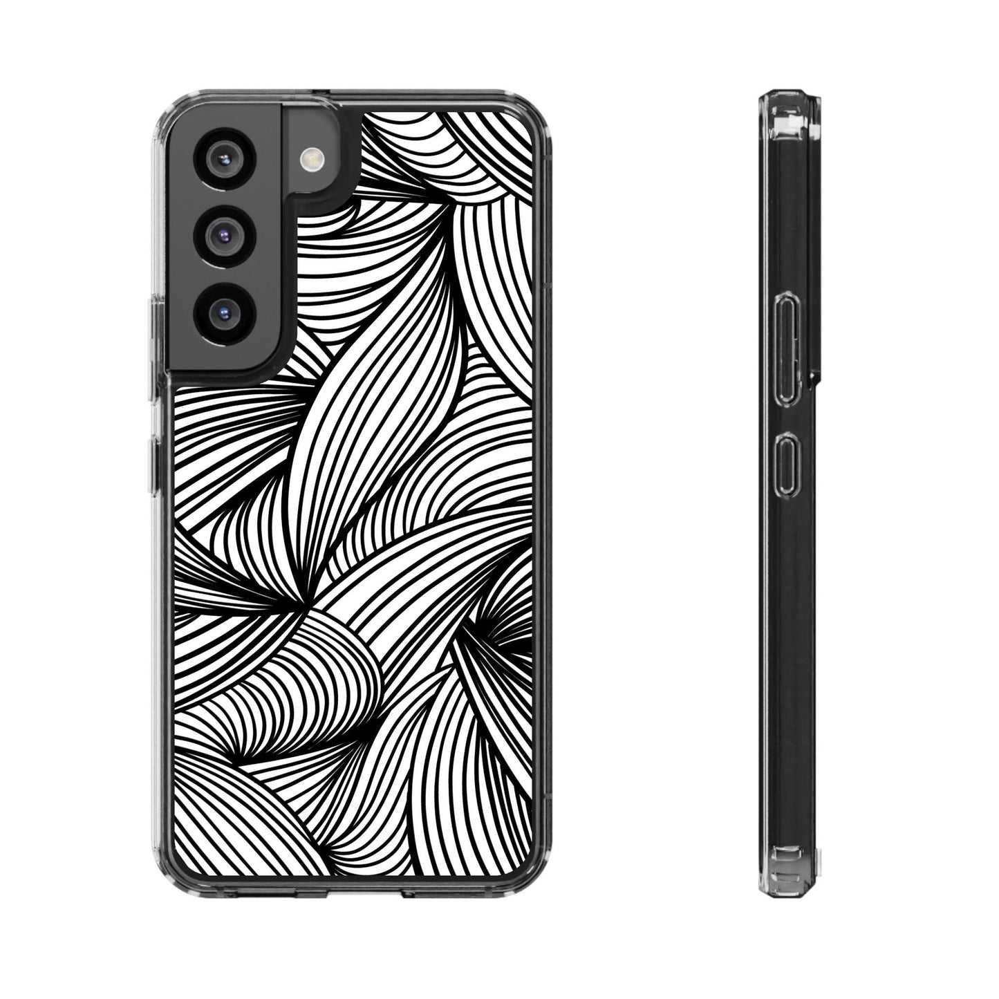 Black and White Illusion Clear Cases