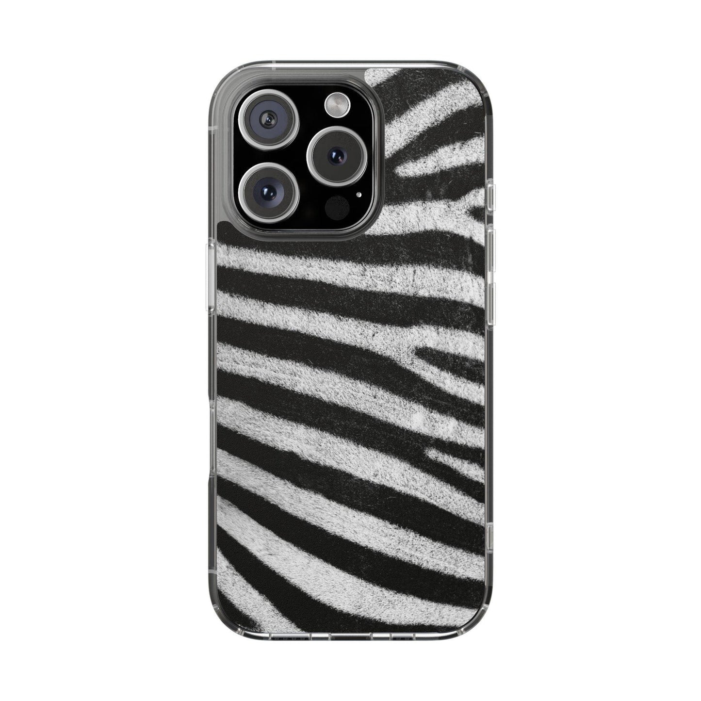 Clear Cases Black and White Zebra Stripes