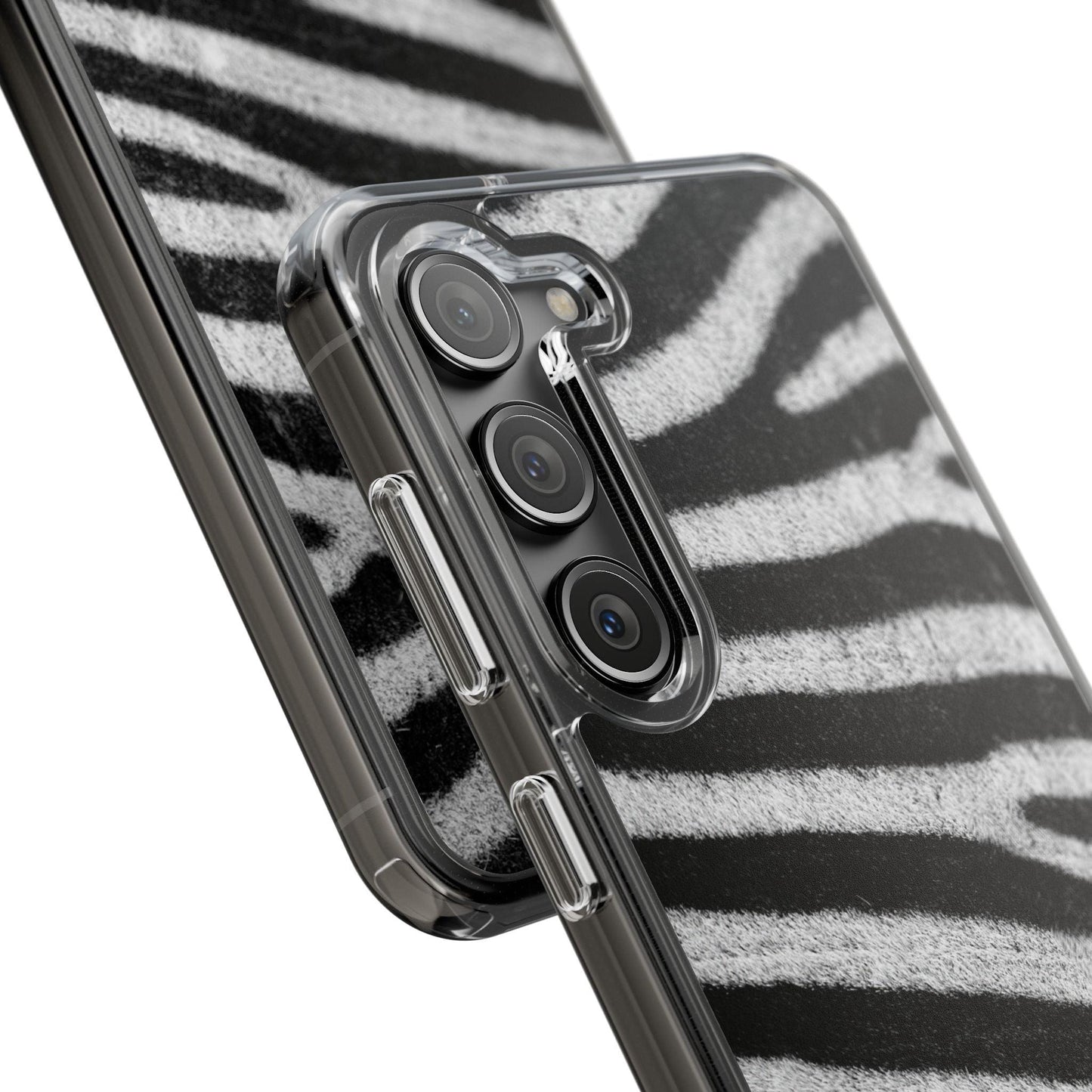 Clear Cases Black and White Zebra Stripes