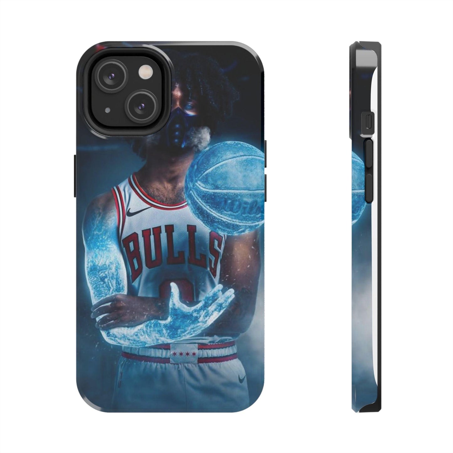Coby White Chicago Bulls NBA Basketball Printed Tough Phone Case for iPhone & Samsung Galaxy - Dynamic Player Action Design