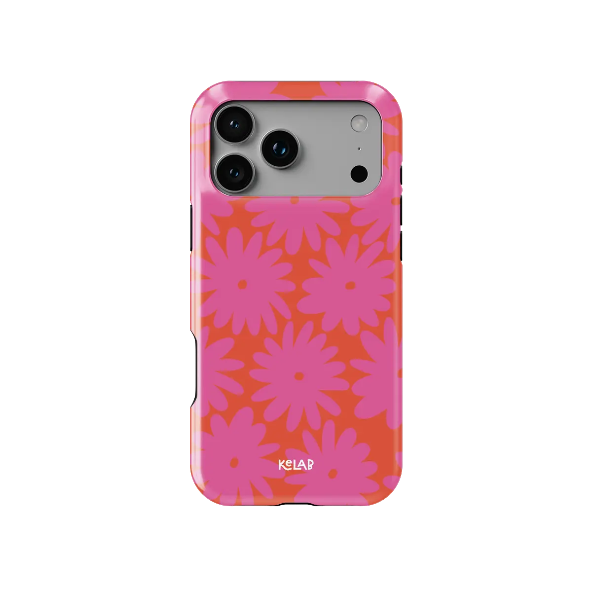 Sunflare Daisy | Retro Pink Floral Phone Case
