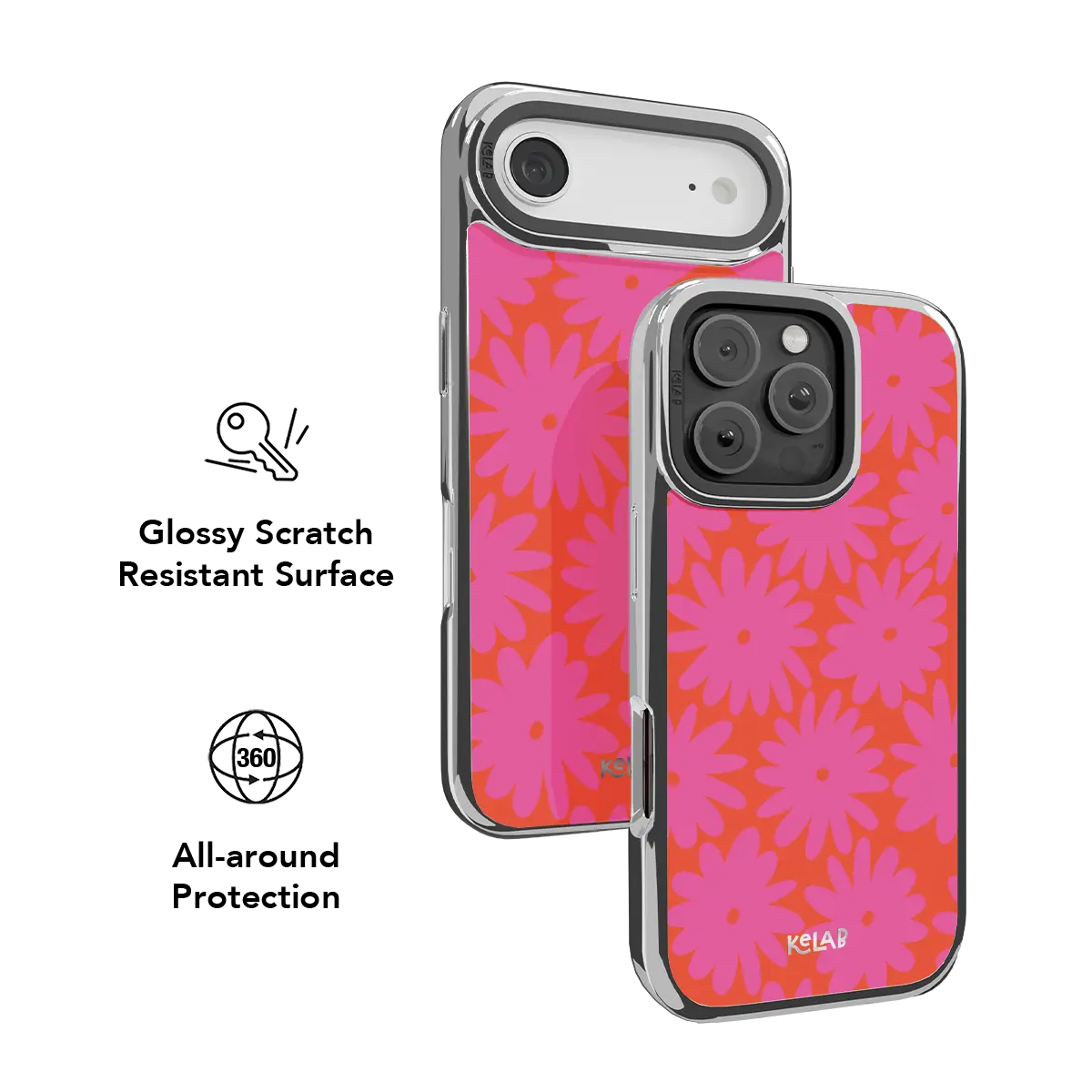 Sunflare Daisy | Retro Pink Floral Phone Case