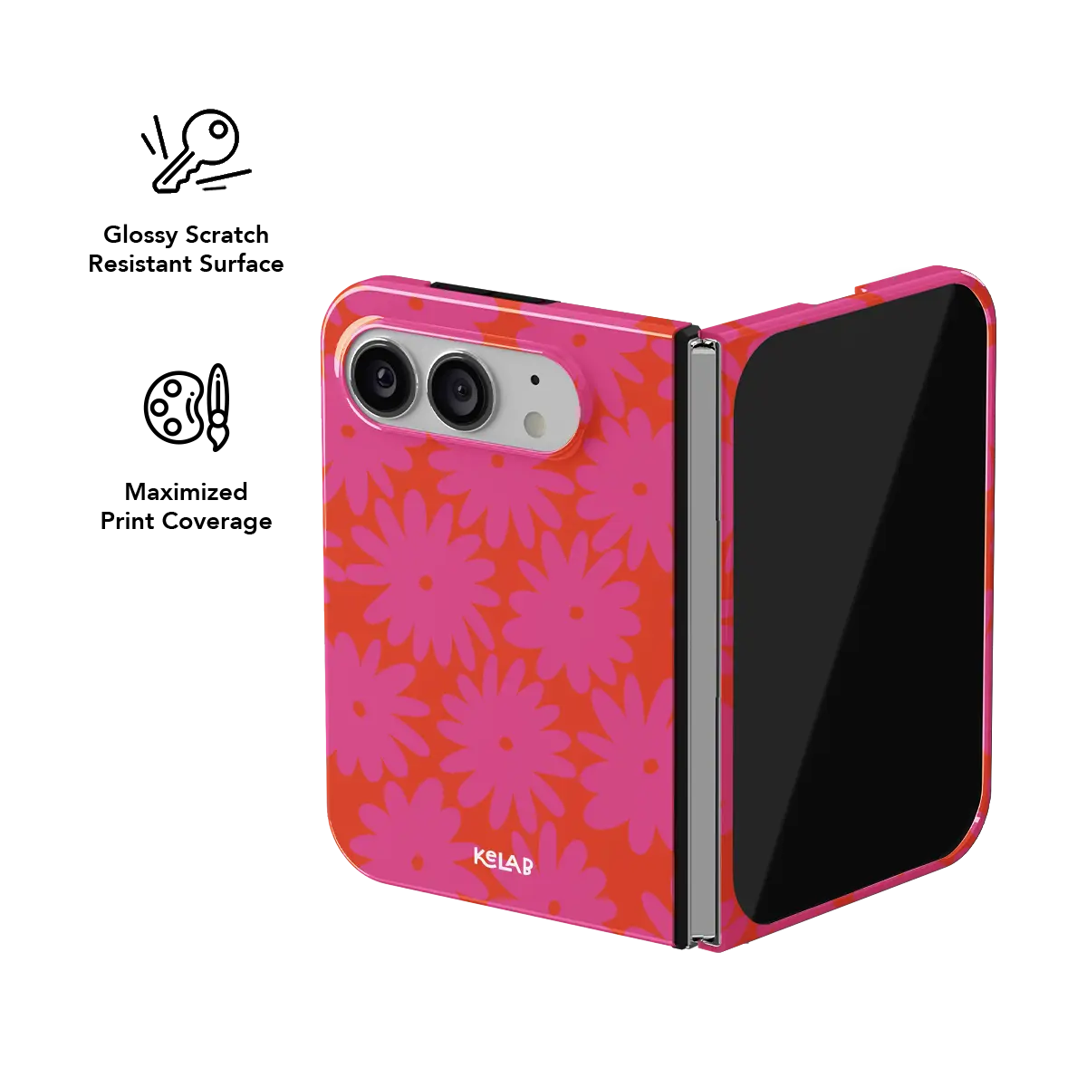 Sunflare Daisy | Retro Pink Floral Phone Case