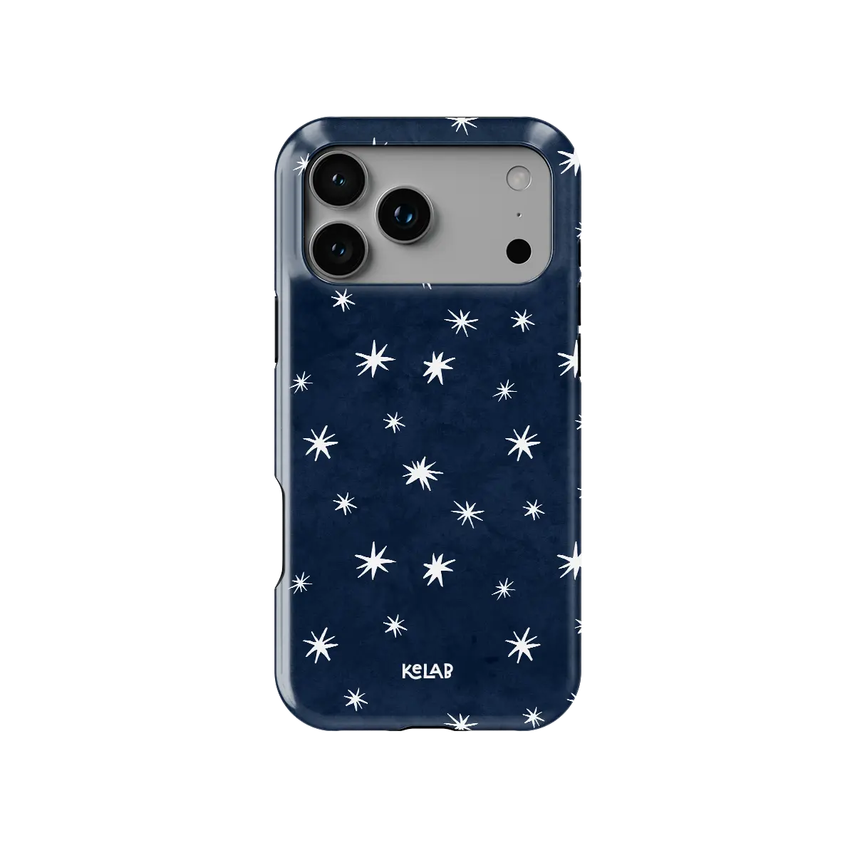 Starglimmer | Deep Blue Hand-Drawn Star iPhone Case