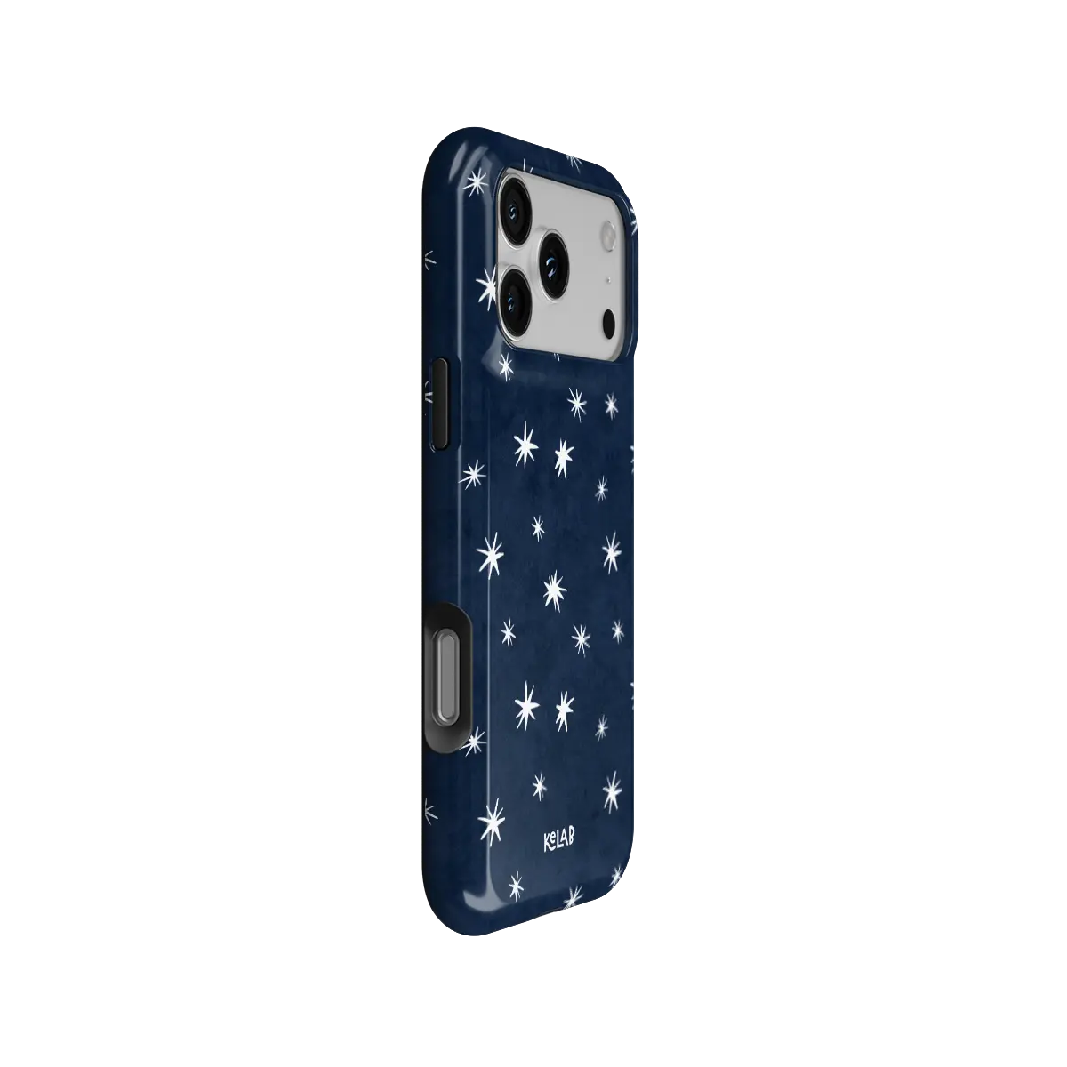Starglimmer | Deep Blue Hand-Drawn Star iPhone Case