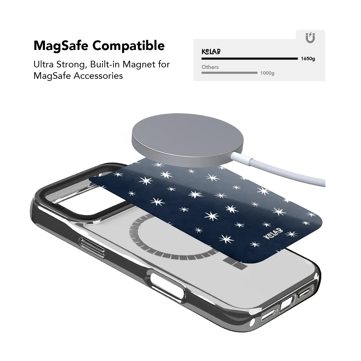 Starglimmer | Deep Blue Hand-Drawn Star iPhone Case