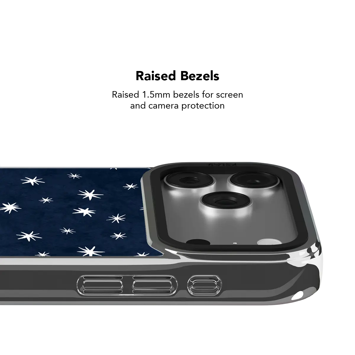Starglimmer | Deep Blue Hand-Drawn Star iPhone Case