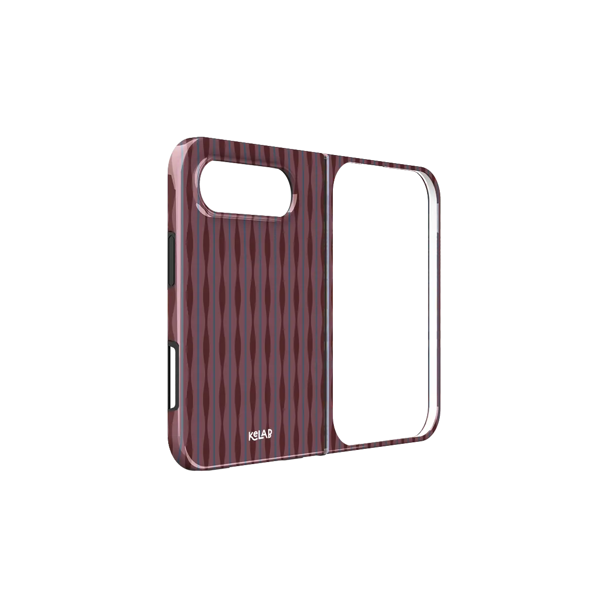 Mulberry | Burgundy Phone Case with Wavy Textured Design