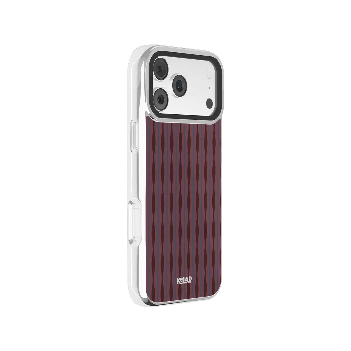 Mulberry | Burgundy Phone Case with Wavy Textured Design
