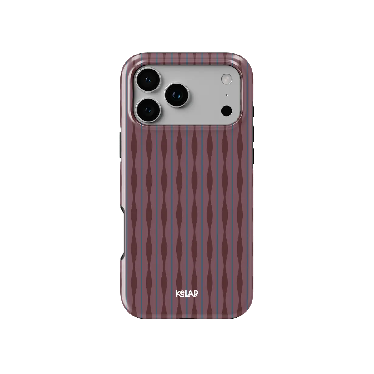 Mulberry | Burgundy Phone Case with Wavy Textured Design