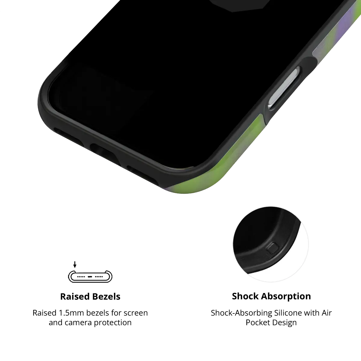 Purple Haze | Y2K Neon Green Phone Case with Futuristic Style