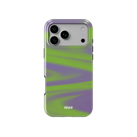 Purple Haze | Y2K Neon Green Phone Case with Futuristic Style