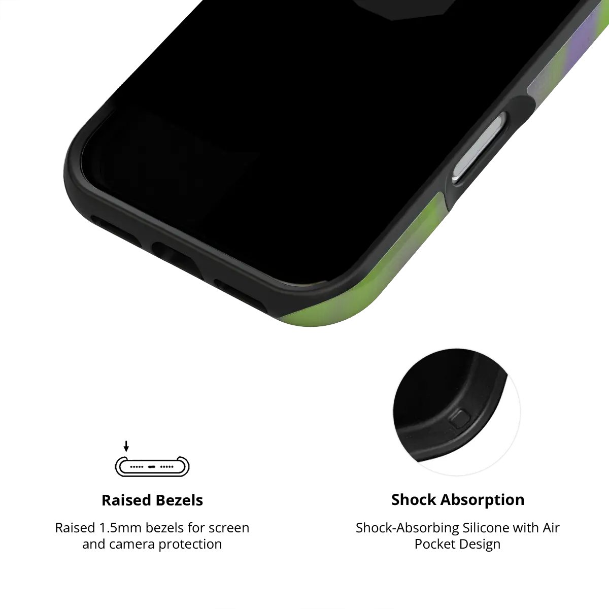 Purple Haze | Y2K Neon Green Phone Case with Futuristic Style