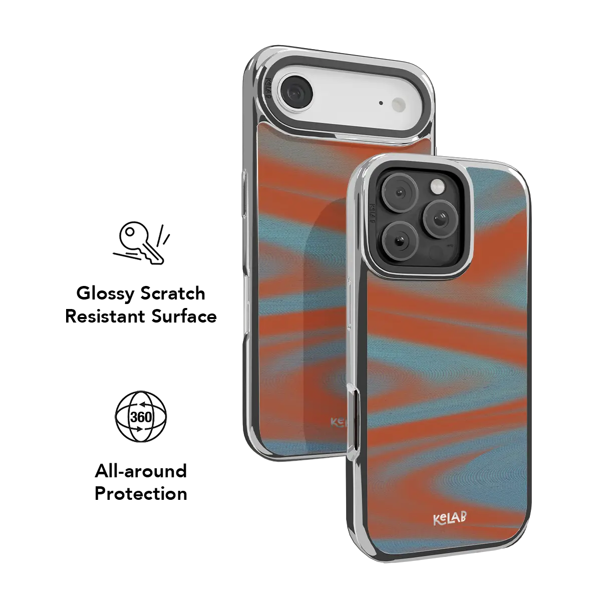 Aalto | Y2K Orange Phone Case with Futuristic Style