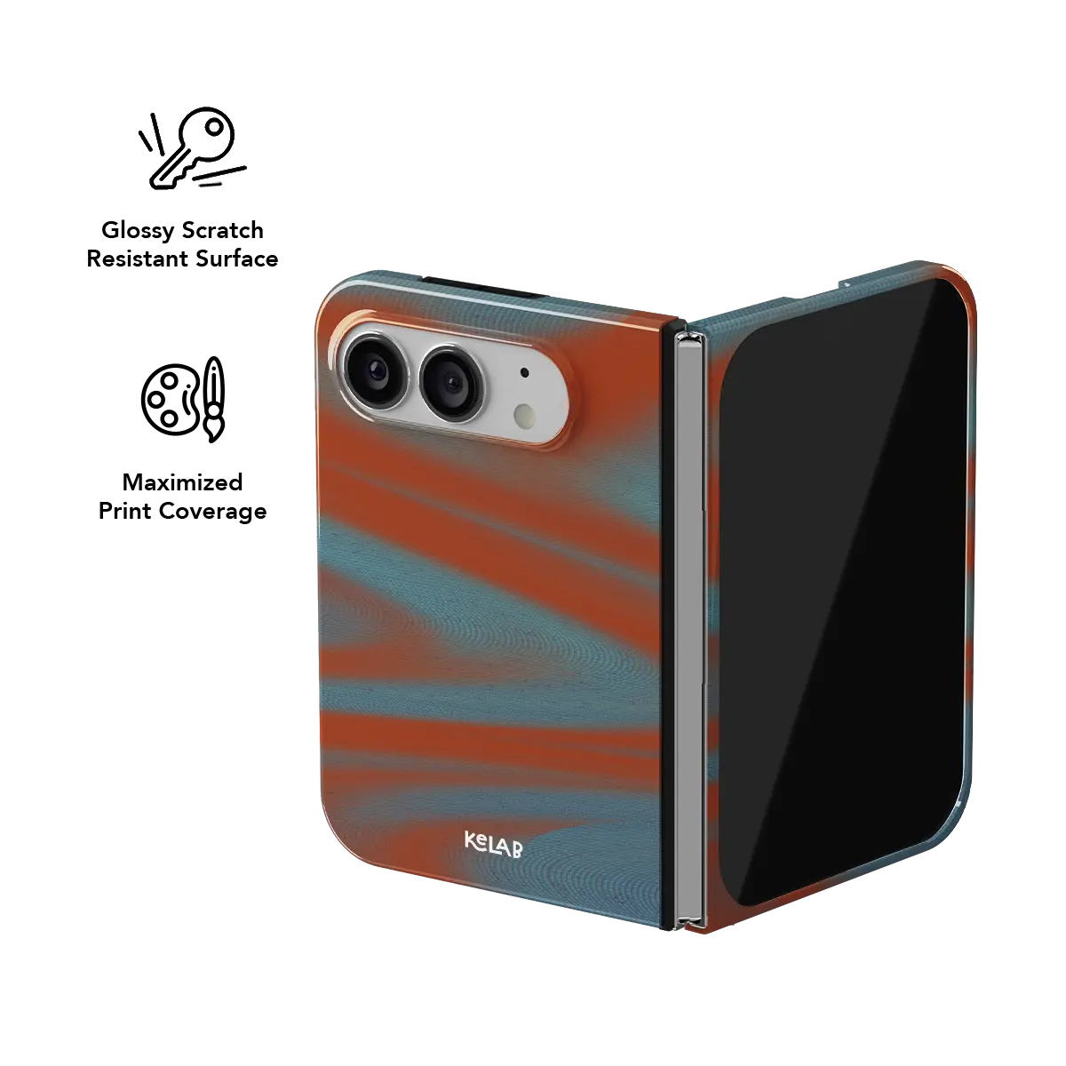 Aalto | Y2K Orange Phone Case with Futuristic Style