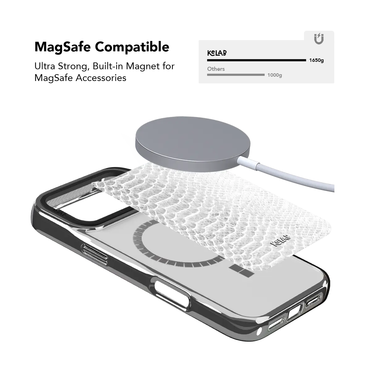 White Venom | Snake Skin Print Phone Case