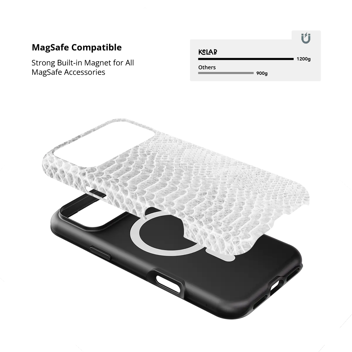 White Venom | Snake Skin Print Phone Case