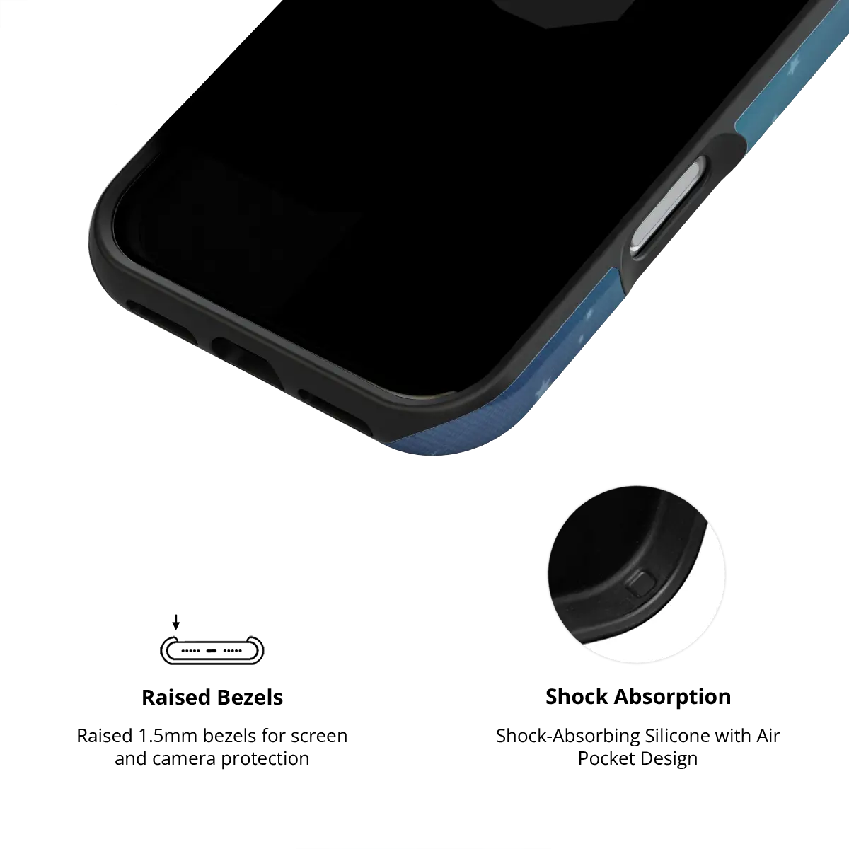 Moon Mist | Starry Midnight Blue Phone Case