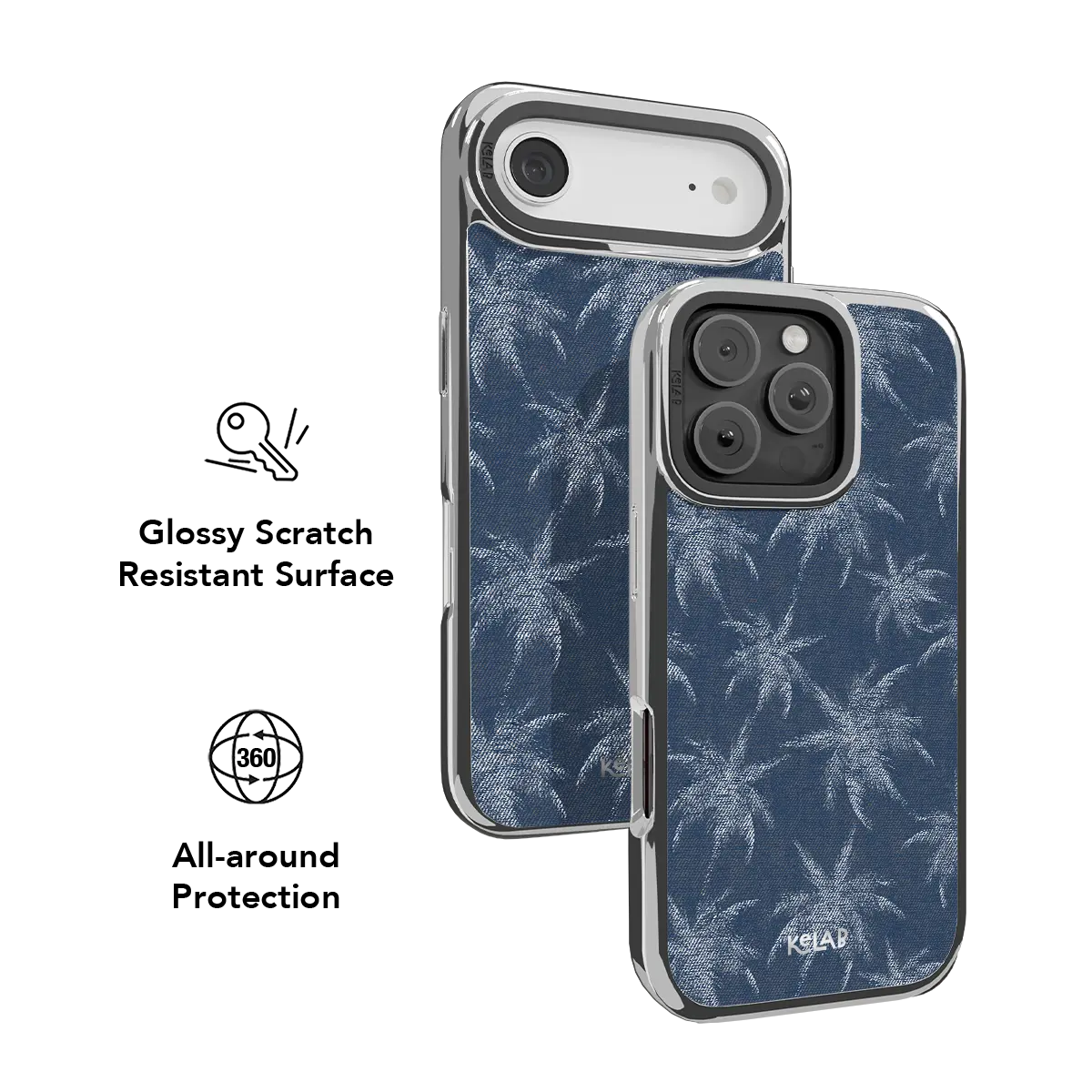 Denim Tree | Denim Blue Patterned Phone Case