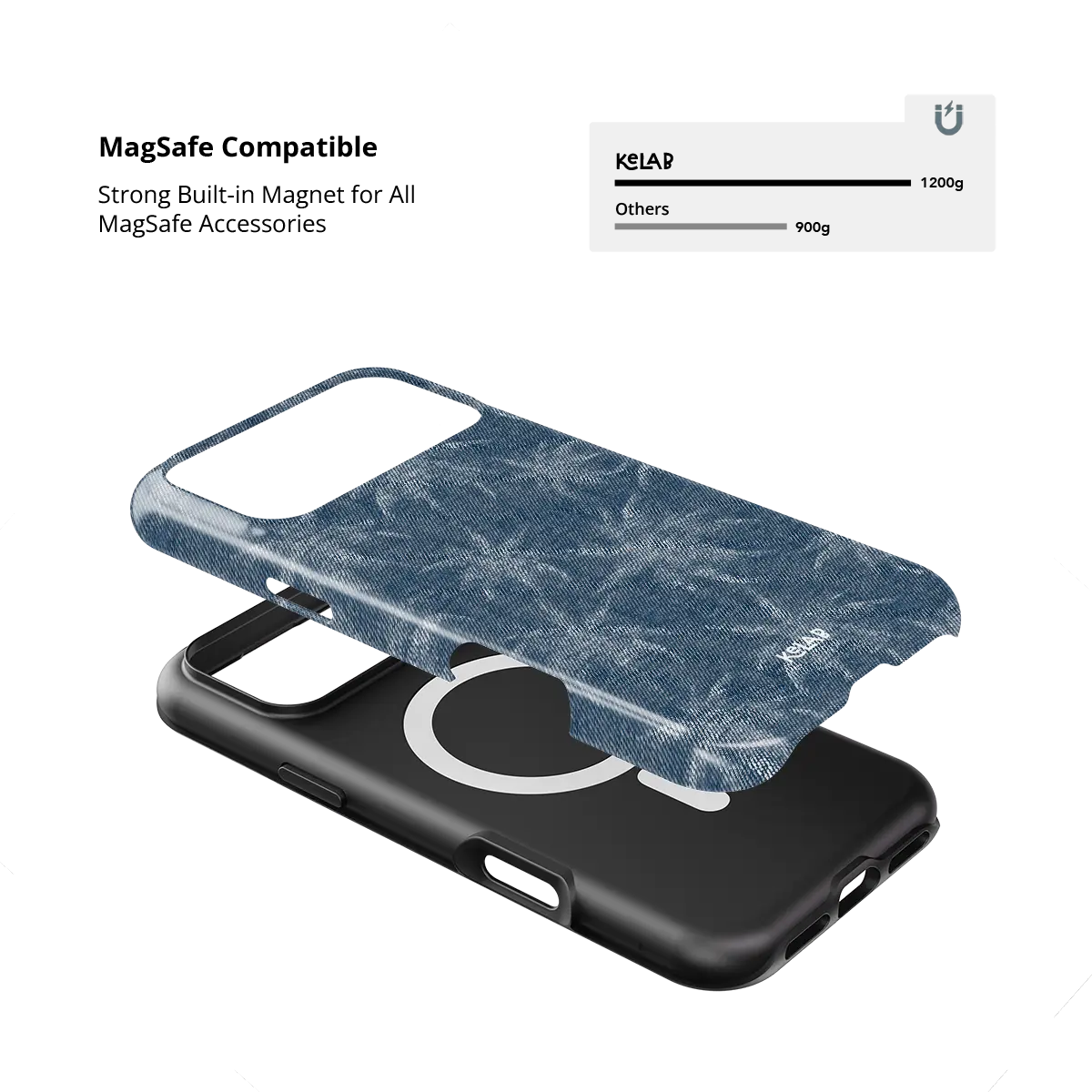 Denim Tree | Denim Blue Patterned Phone Case