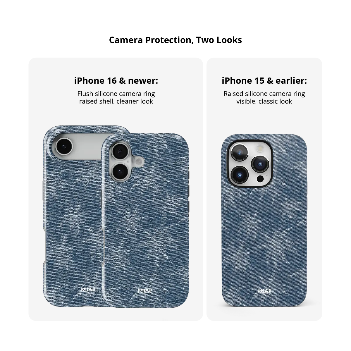 Denim Tree | Denim Blue Patterned Phone Case