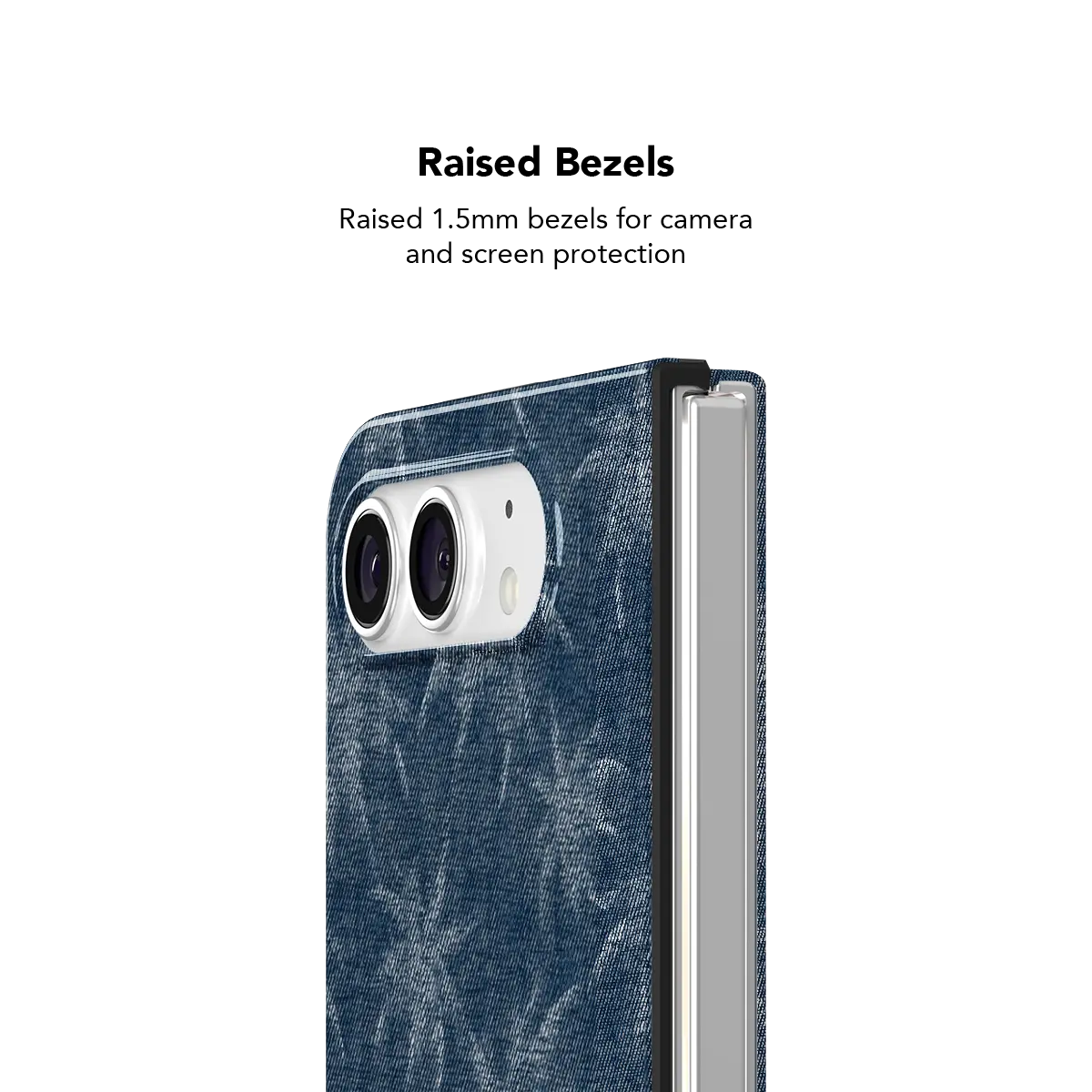 Denim Tree | Denim Blue Patterned Phone Case