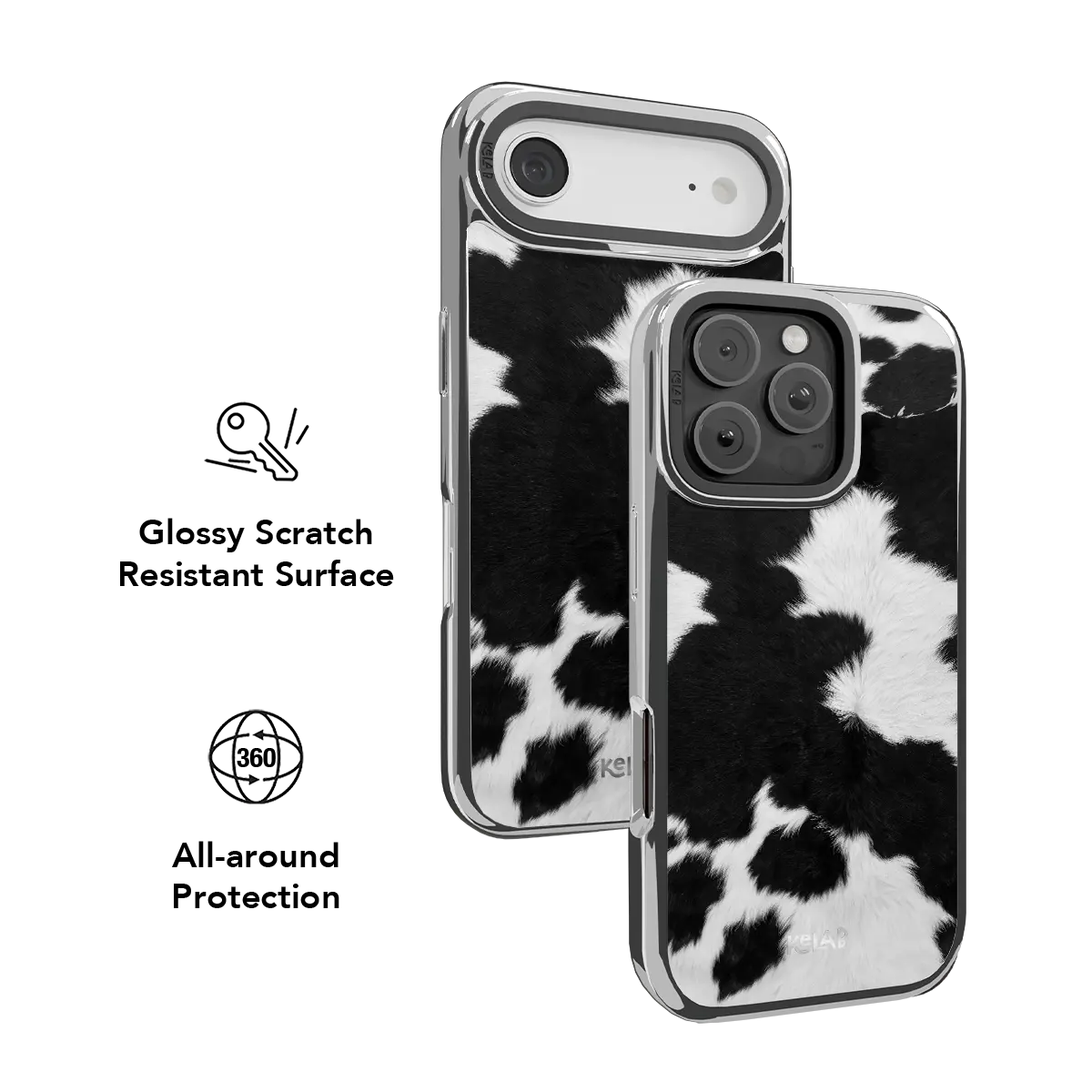 Cow Bell | Black & White Cow Print Phone Case