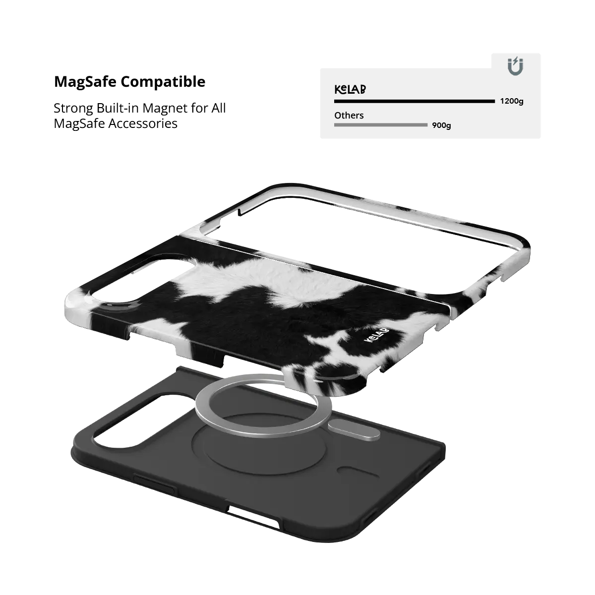 Cow Bell | Black & White Cow Print Phone Case