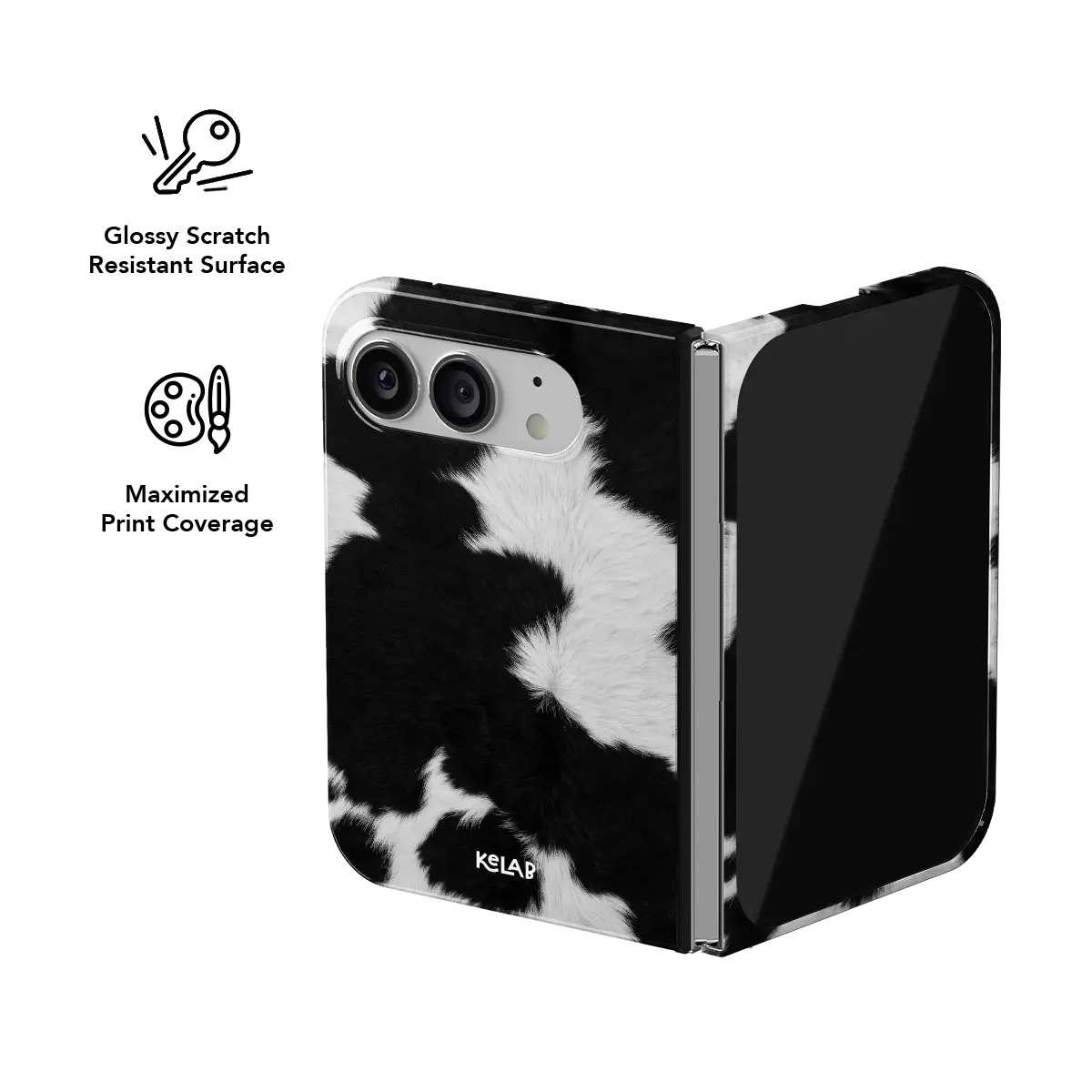 Cow Bell | Black & White Cow Print Phone Case