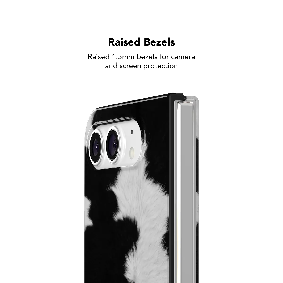 Cow Bell | Black & White Cow Print Phone Case