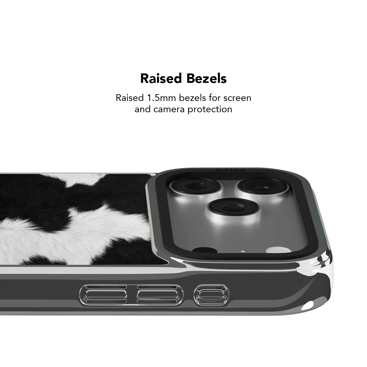 Cow Bell | Black & White Cow Print Phone Case