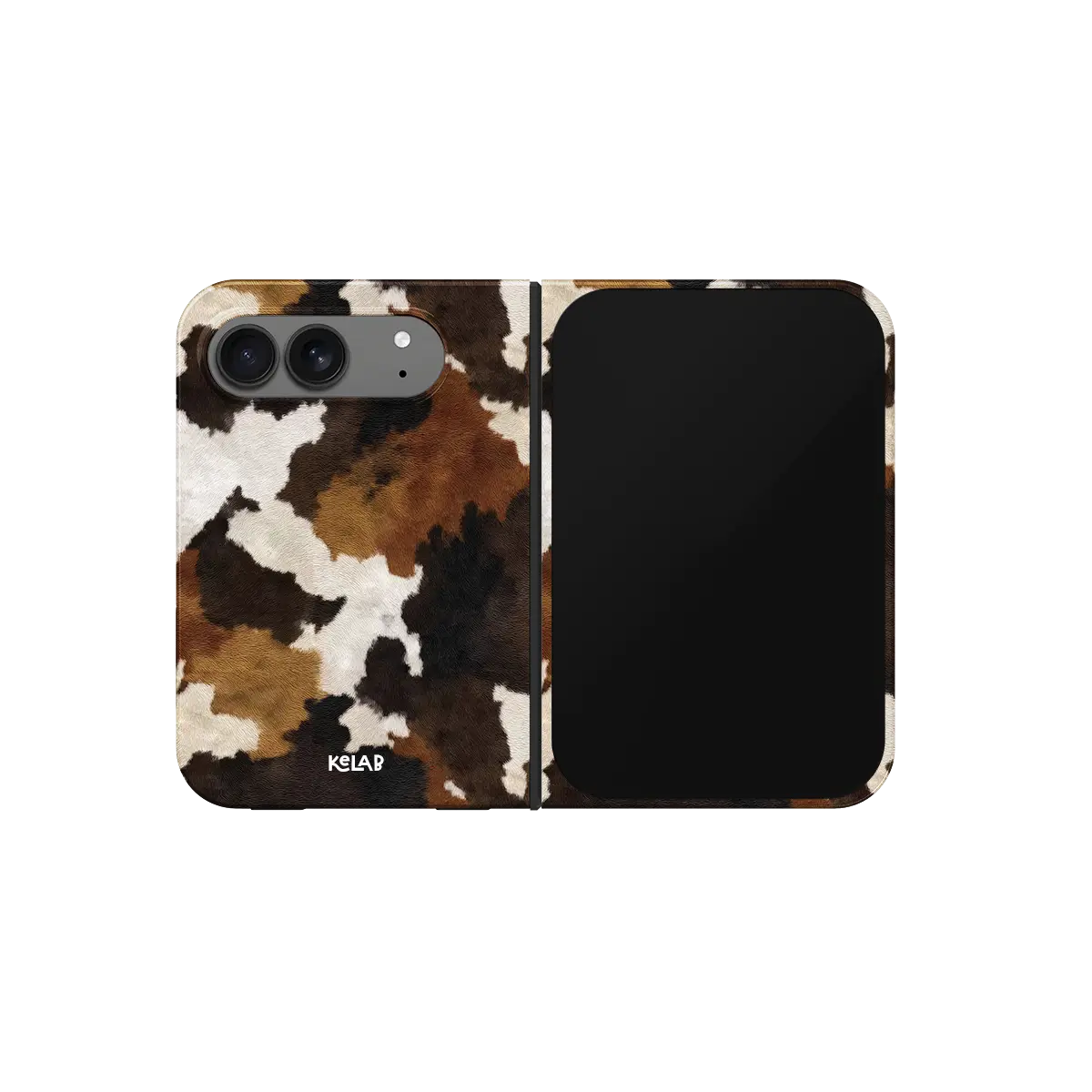 Cattle Drive | Brown and Black Cow Print Phone Case