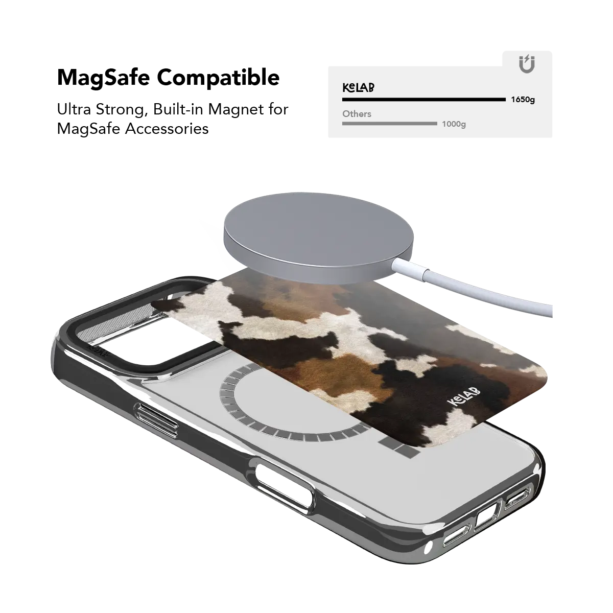 Cattle Drive | Brown and Black Cow Print Phone Case
