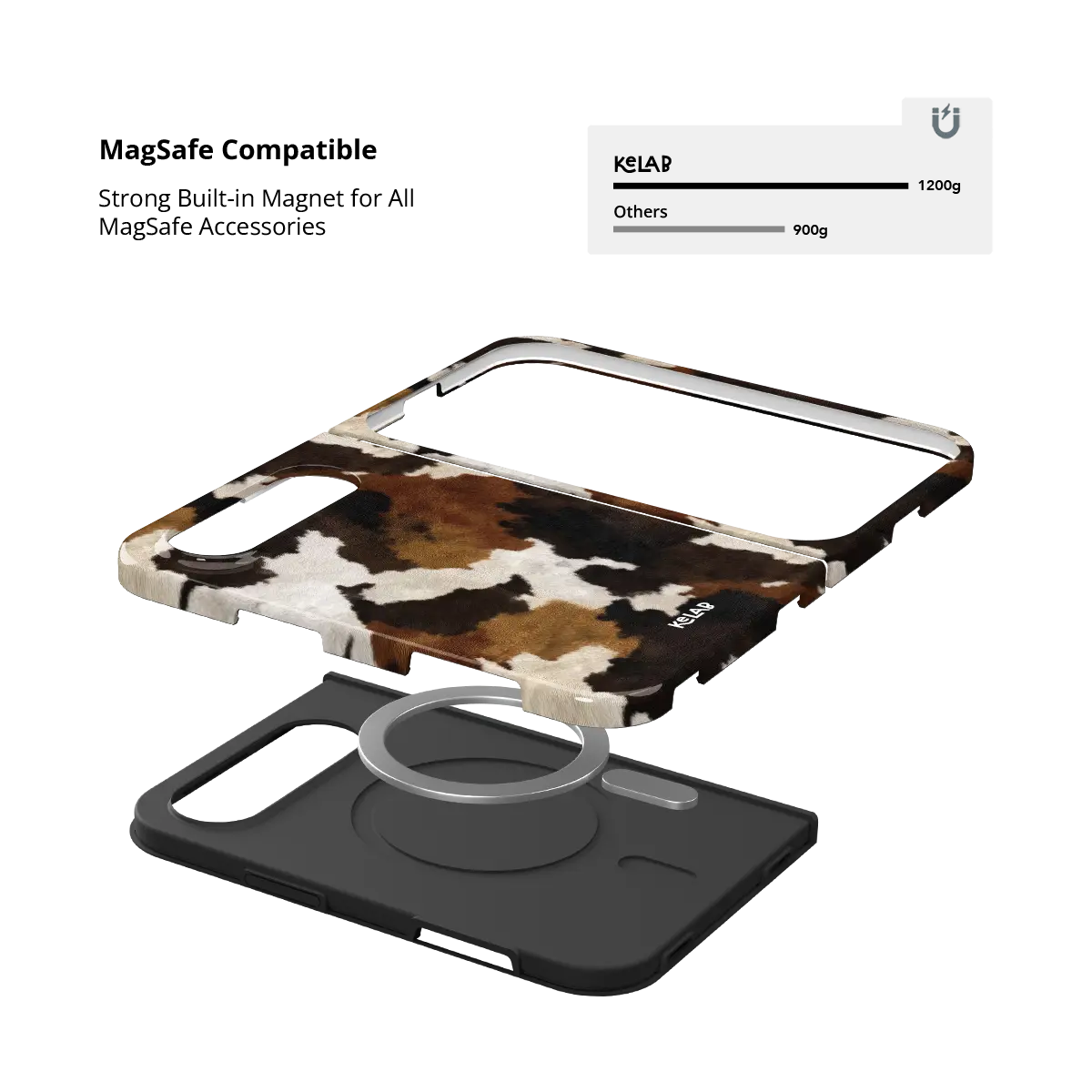 Cattle Drive | Brown and Black Cow Print Phone Case