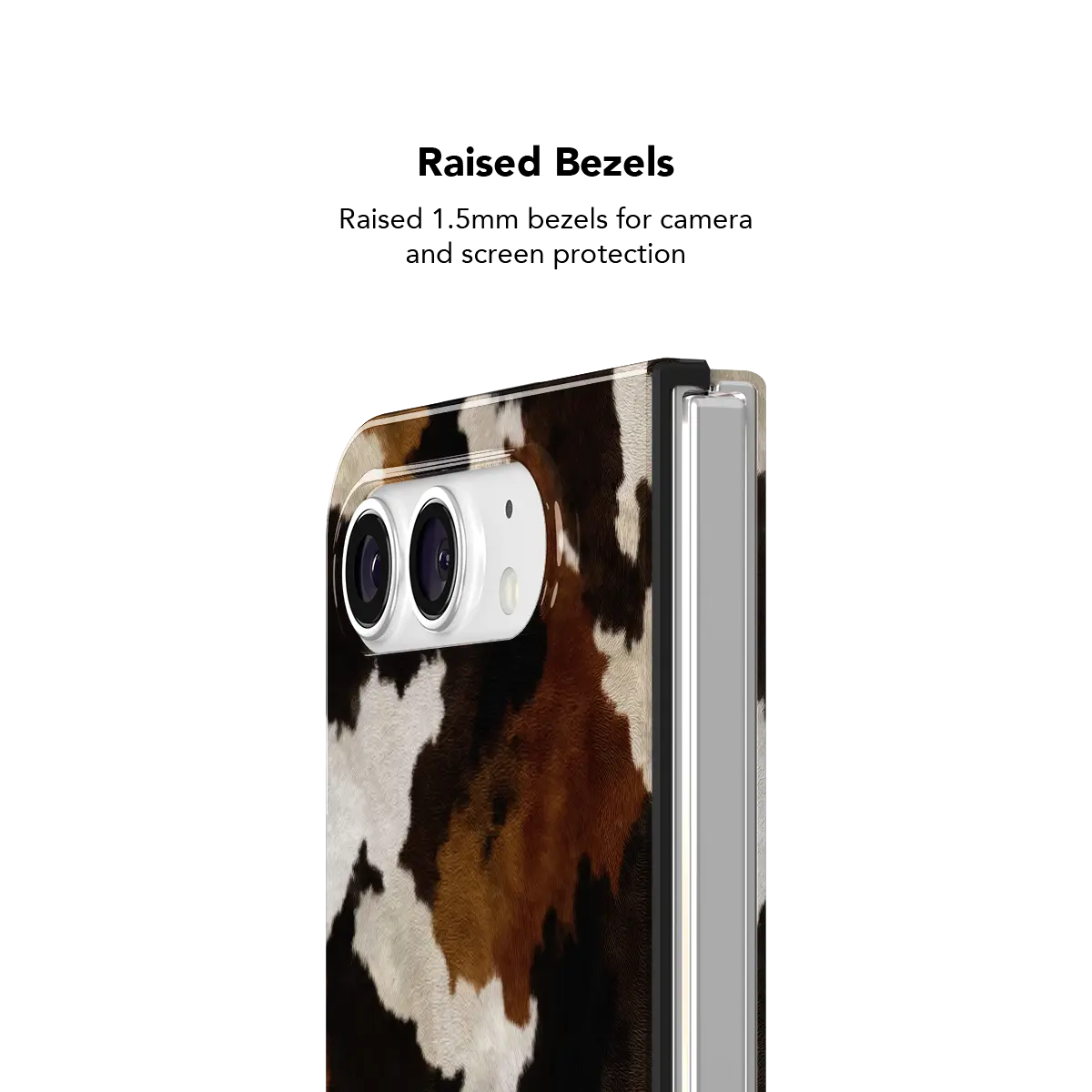Cattle Drive | Brown and Black Cow Print Phone Case