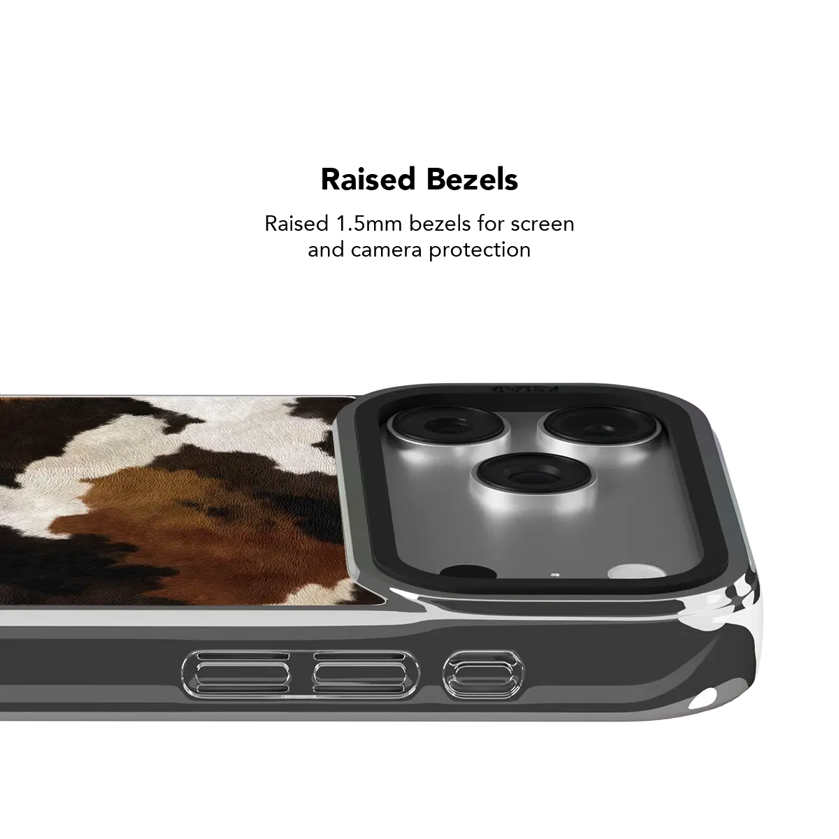 Cattle Drive | Brown and Black Cow Print Phone Case